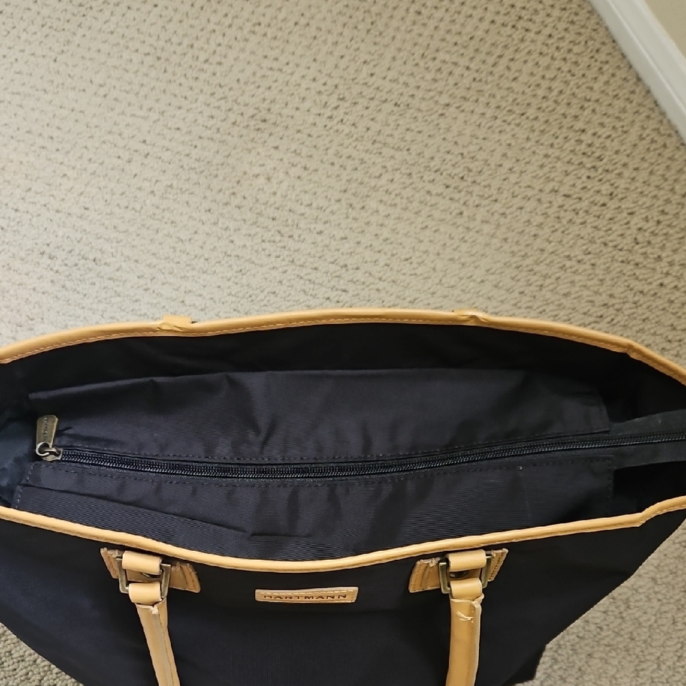 Hartmann Black and Tan Women's Tote Bag - Picture 2 of 6